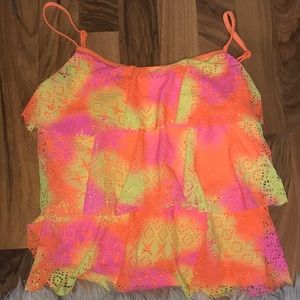 Bikini ruffled top